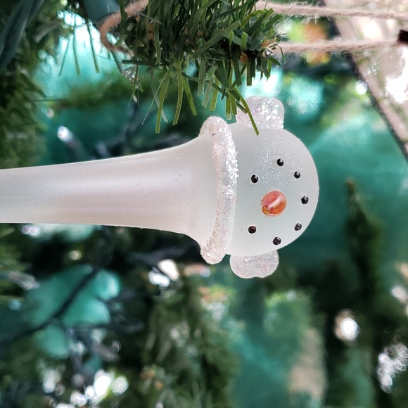 Glass Blown NWT Snowmen Ornaments Set of 3 - Picture 5 of 9